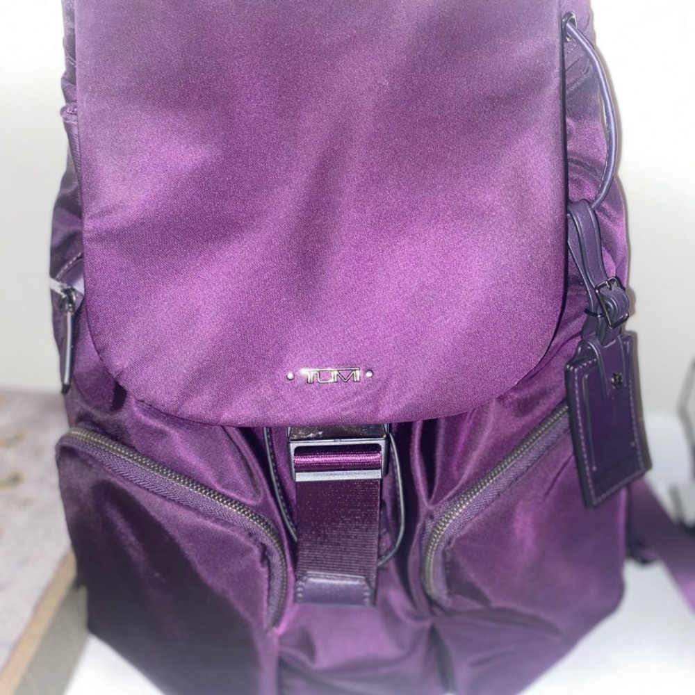 Tumi Rivas Nylon Backpack in Mulberry